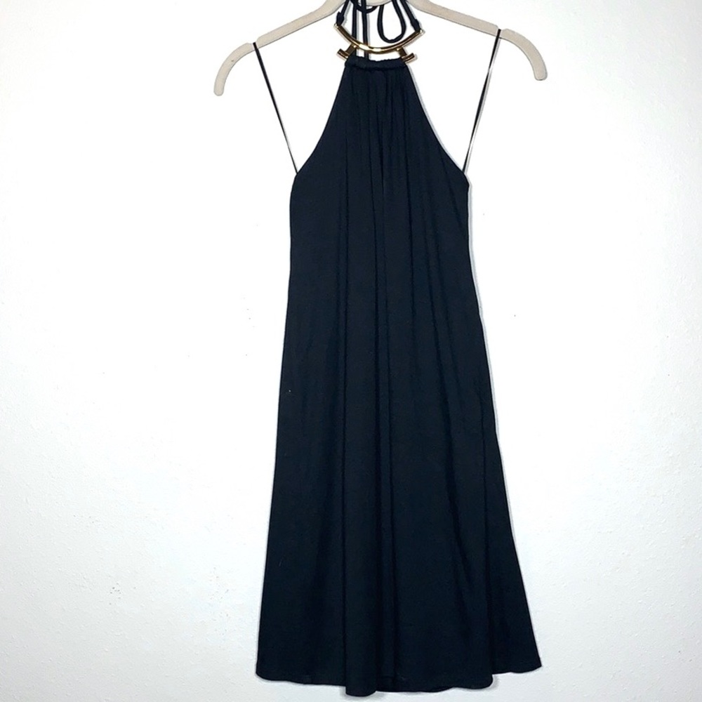 Trina Turk jersey halter dress.